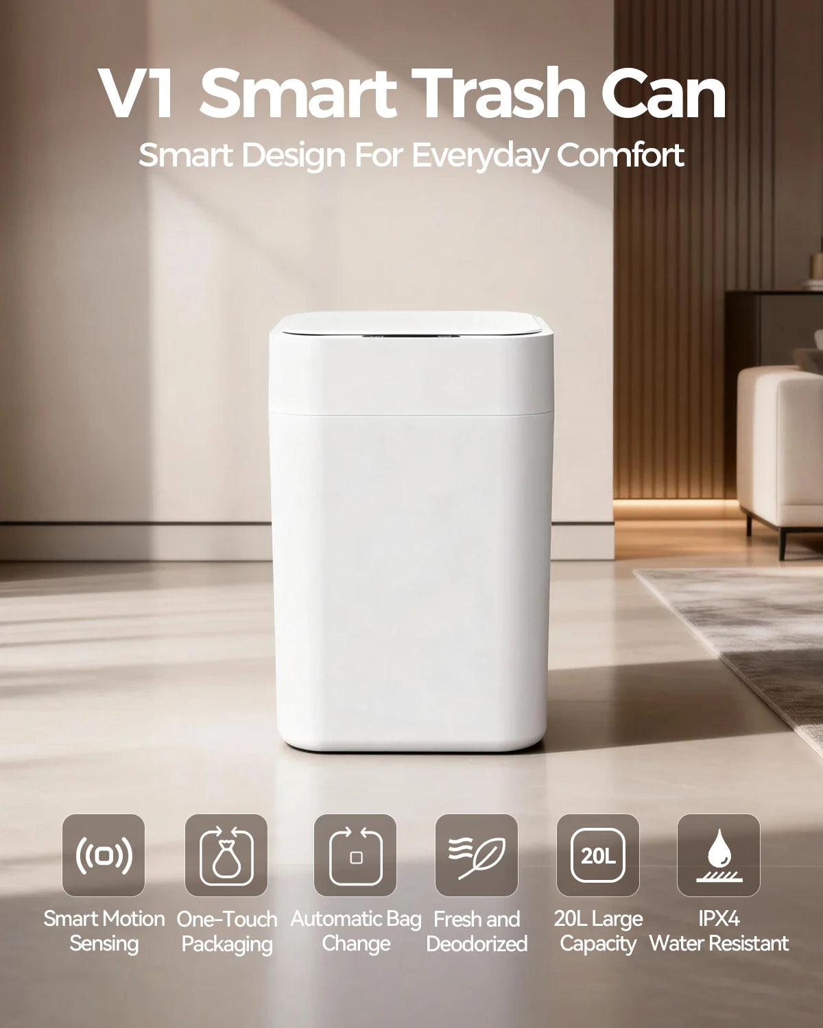 DadMode-Smart Motion Sensor Trash Can