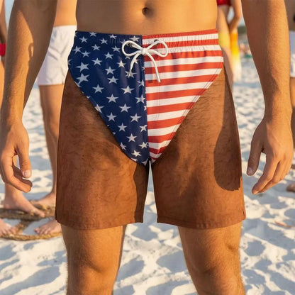 DadMode Men Flag Swim Pants