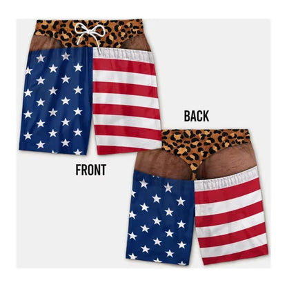 DadMode Men Flag Swim Shorts