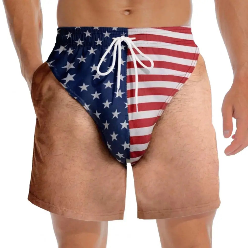 DadMode Men Flag Swim Pants