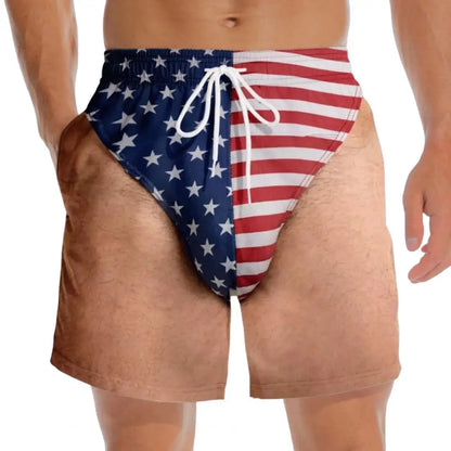 DadMode Men Flag Swim Pants
