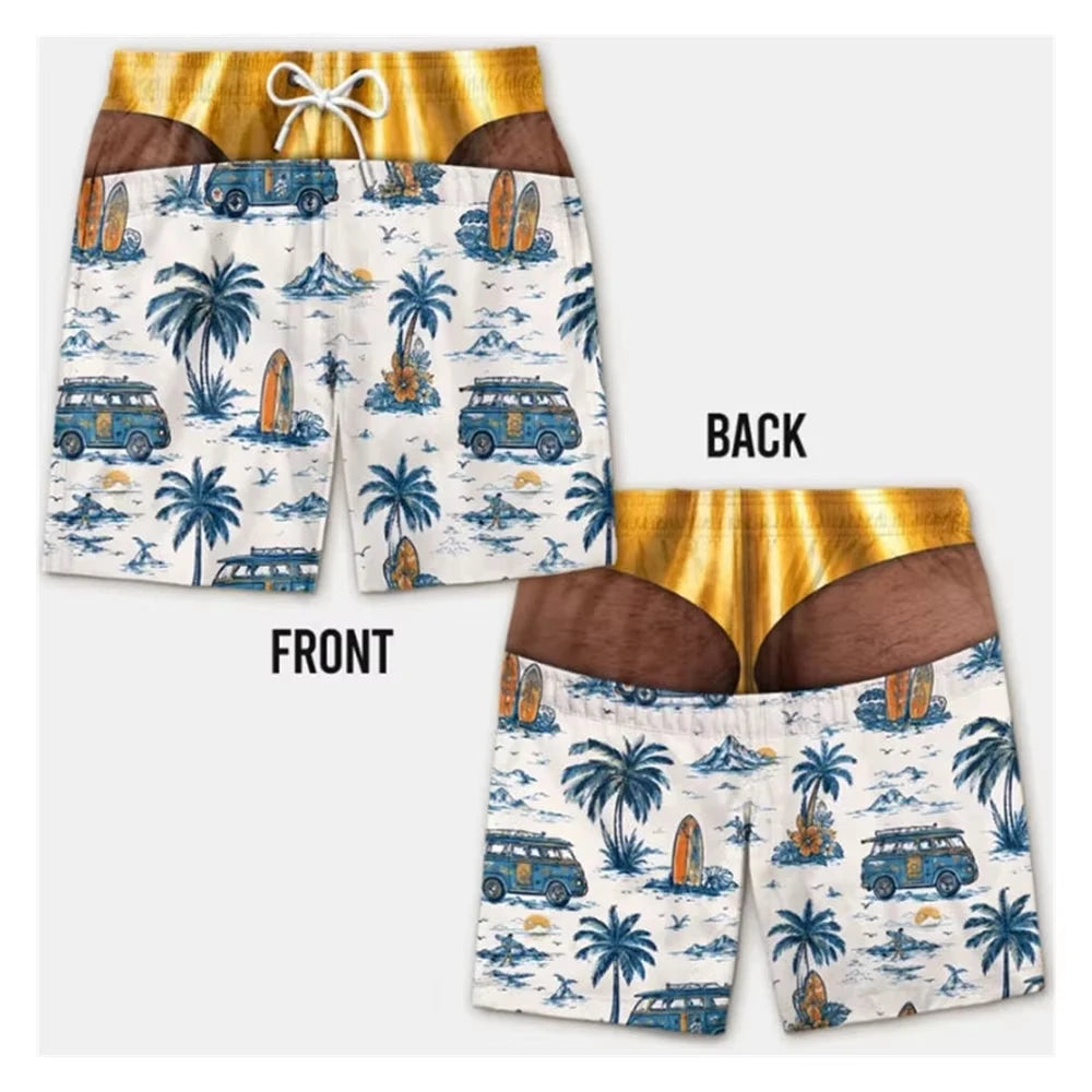 DadMode Men Flag Swim Shorts
