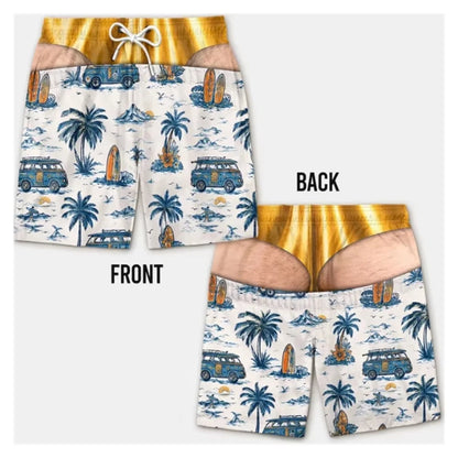 DadMode Men Flag Swim Shorts