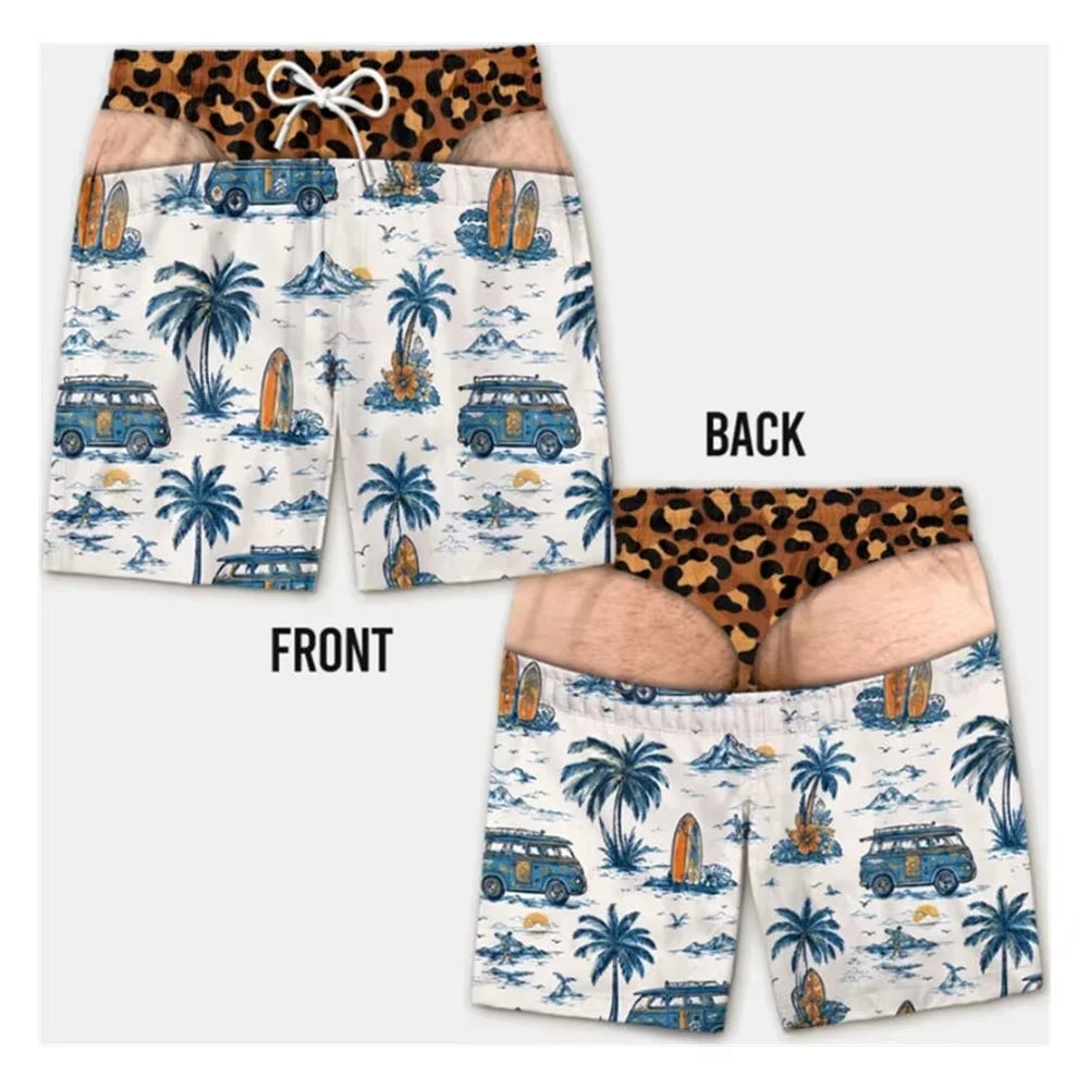 DadMode Men Flag Swim Shorts