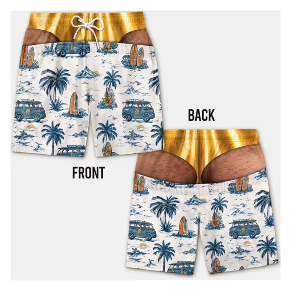 DadMode Men Flag Swim Shorts