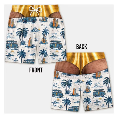 DadMode Men Flag Swim Shorts