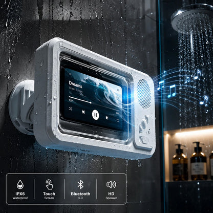 DadMode-Bathroom Waterproof Phone Case With Bluetooth Speaker