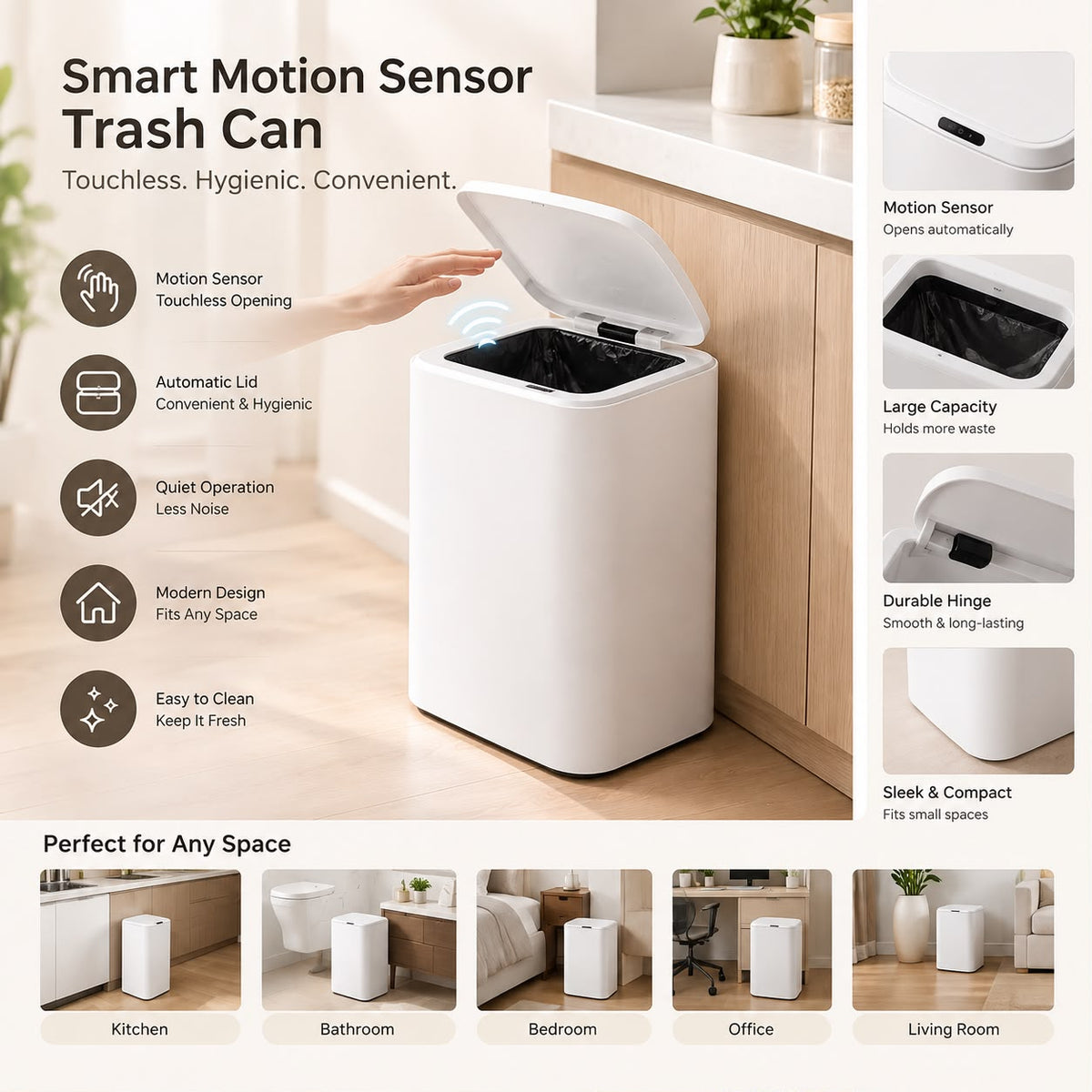 DadMode-Smart Motion Sensor Trash Can